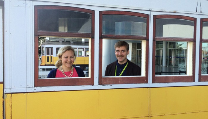 Eurocadres' Policy Officer Janina Mackiewicz and Economist Fredrik Söderqvist, from Unionen in Sweden