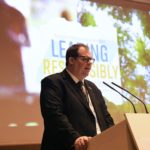After 8 years at the helm, Martin Jefflén’s presidency ends during our sixth congress Martin speaking during Congress 2021