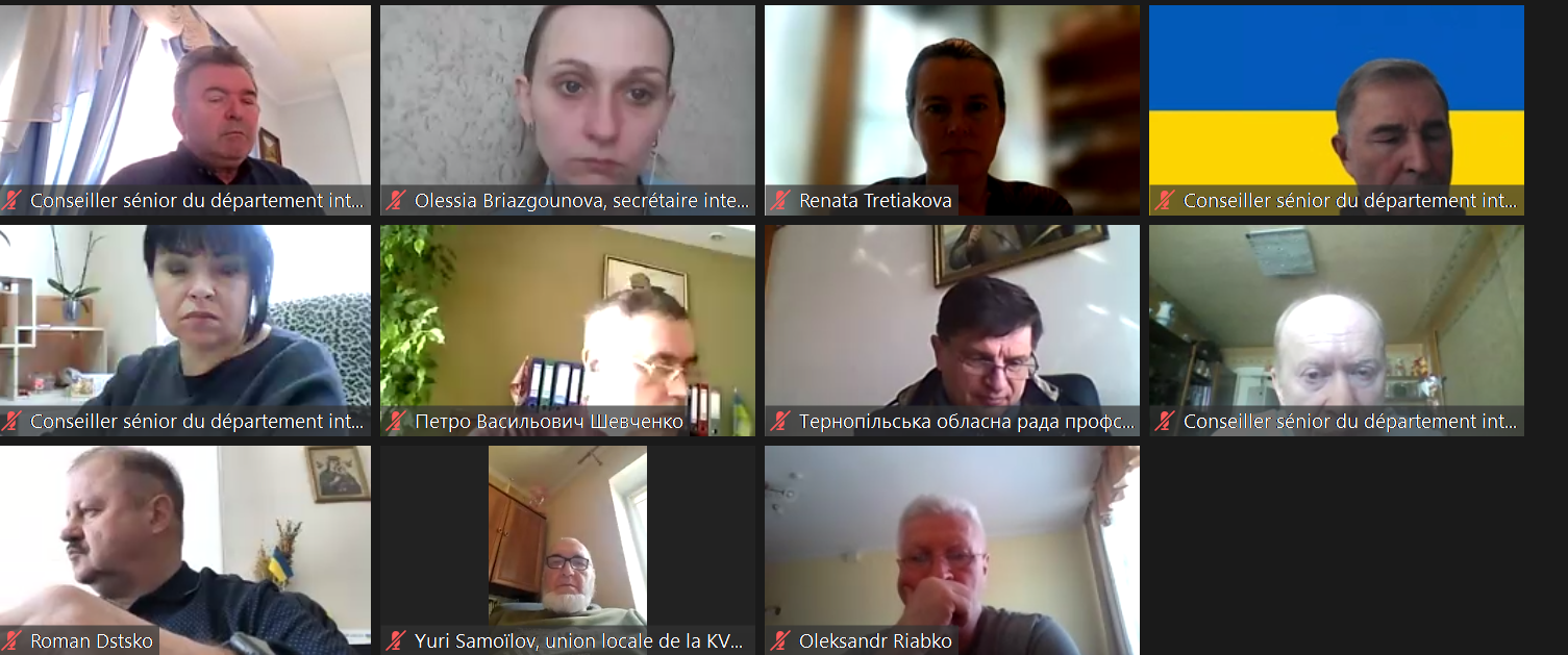 Meeting with Ukranian TUs